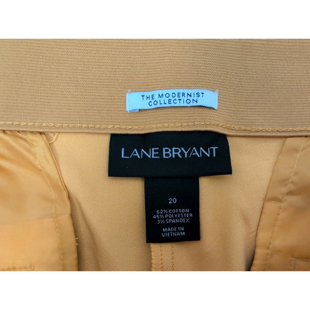 Lane Bryant Women's The Lena Moderately Curvy Fit Crop Pants Yellow Size 20 NWT - Picture 3 of 5